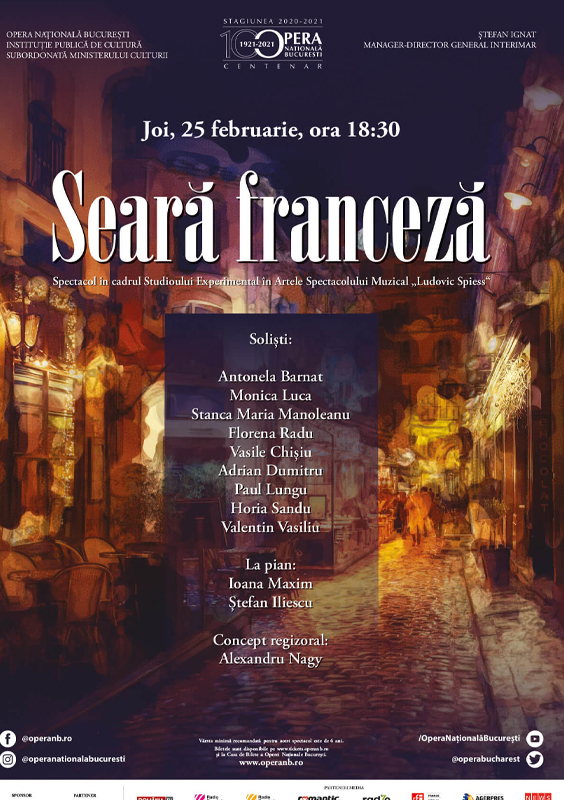Seara franceza -Opera Nationala Bucuresti